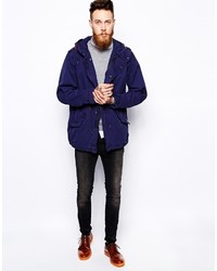 Parka bleu marine