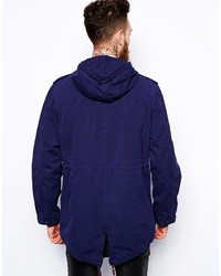 Parka bleu marine