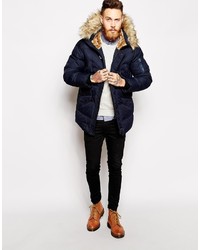 Parka bleu marine Schott