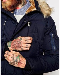 Parka bleu marine Schott