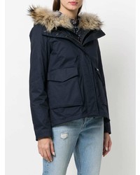 Parka bleu marine Woolrich