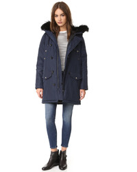 Parka bleu marine The Kooples