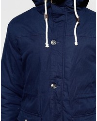 Parka bleu marine