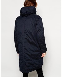 Parka bleu marine