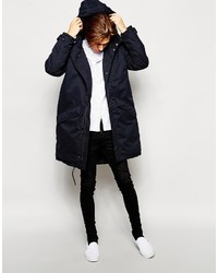 Parka bleu marine