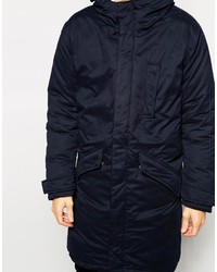 Parka bleu marine