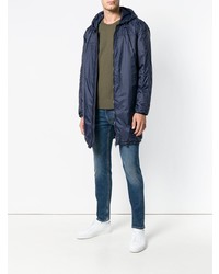 Parka bleu marine Mauro Grifoni