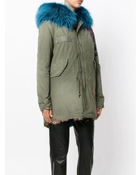 Parka brodée olive Mr & Mrs Italy