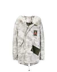 Parka camouflage blanche