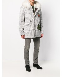 Parka camouflage blanche Mr & Mrs Italy