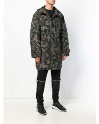 Parka camouflage vert foncé Les Hommes Urban