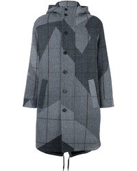 Parka écossaise gris foncé