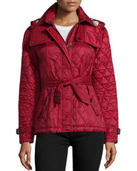 Parka écossaise rouge