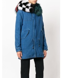 Parka en denim bleue Mr & Mrs Italy