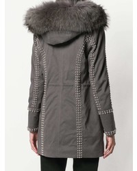 Parka gris foncé Philipp Plein