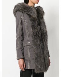 Parka gris foncé Philipp Plein