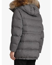 Parka gris foncé Burberry