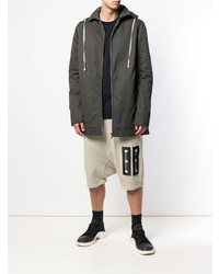 Parka gris foncé Rick Owens DRKSHDW