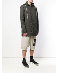 Parka gris foncé Rick Owens DRKSHDW