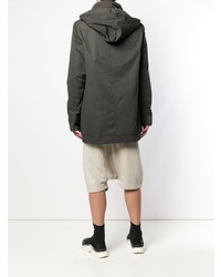 Parka gris foncé Rick Owens DRKSHDW