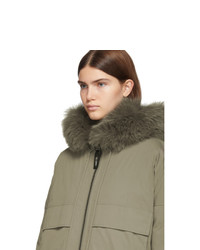 Parka grise Yves Salomon Army