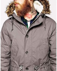 Parka grise Asos