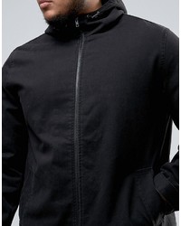 Parka légère noire Asos