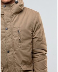 Parka marron clair