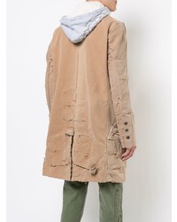 Parka marron clair Greg Lauren