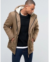 Parka marron clair