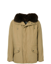 Parka marron clair Yves Salomon Homme