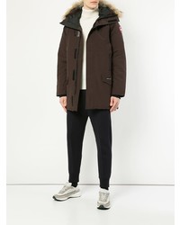 Parka marron foncé Canada Goose