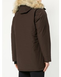 Parka marron foncé Canada Goose