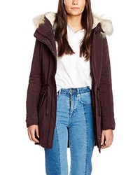 Parka marron foncé Only