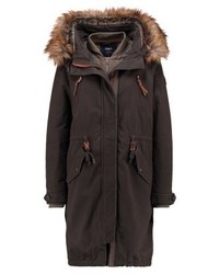 Parka marron foncé Only