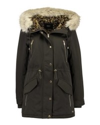 Parka marron foncé Only