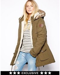 Parka marron Puffa