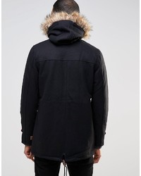 Parka noire Bellfield