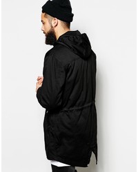 Parka noire Asos