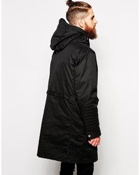 Parka noire Asos