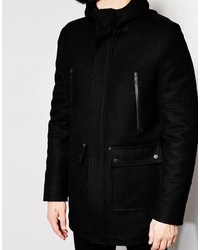 Parka noire Asos