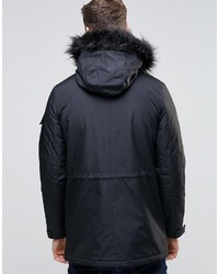 Parka noire Asos