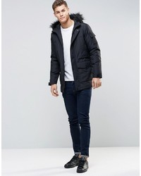 Parka noire Asos