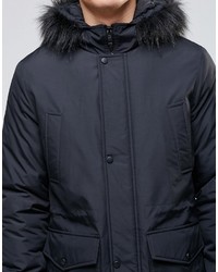 Parka noire Asos