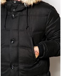 Parka noire Asos