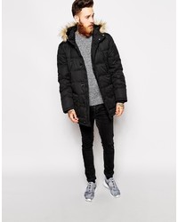 Parka noire Asos