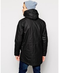 Parka noire Selected