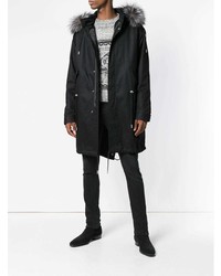 Parka noire Saint Laurent