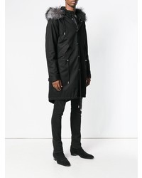 Parka noire Saint Laurent