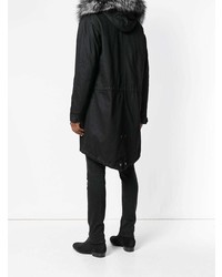 Parka noire Saint Laurent